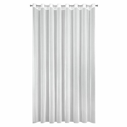 Hotová záclona s krúžkami - Tamina, biela matná 3,5 x 2,5 m